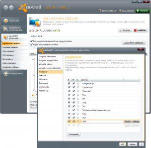 Avast! Free Antivirus beállítása