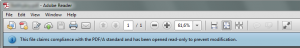 acrobat pdfa compliance