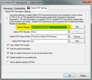 pdfa adobe PDF printer